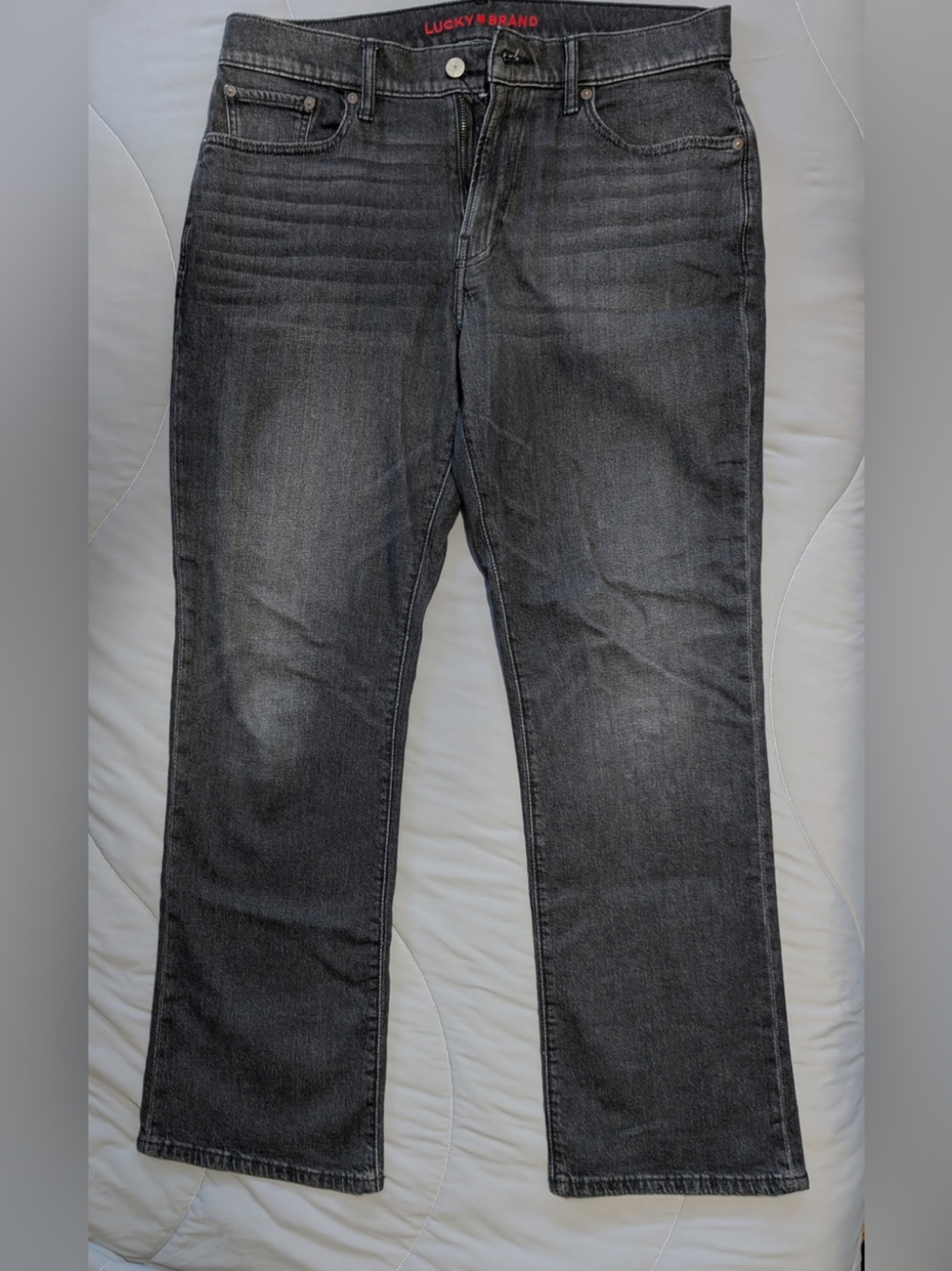 Lucky Brand Men's Charcoal Straight Jeans